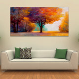 Colorful Tree Canvas Wall Painting