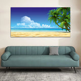 Beautiful Blue Sea and Sky Canvas Wall Painting
