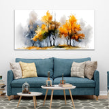 Abstract Colorful Tree Canvas Wall Painting