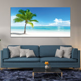 Beautiful Blue Sea with Canvas Wall Painting