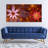 Flower Pink-Yellow Canvas Wall Painting