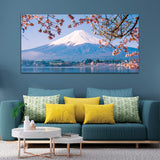 Mountain & Flowers Canvas Wall Painting