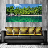 Beautiful Blue Sea water with Canvas Wall Painting