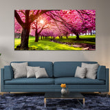 Beautiful Pink Tree Canvas Wall Painting