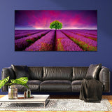 Single Tree with Garden Canvas Wall Painting & Arts