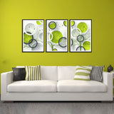 Beautiful Modern Abstract Set of 3 Wall Frames