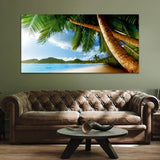 Beautiful Blue Sea and Sky Canvas Wall Painting