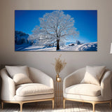 Blue Tree & Sky Canvas Wall Painting & Arts