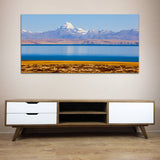 Beautiful Mountain with Blue River Canvas Wall Painting