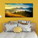 Beautiful Green Mountain and Forest Canvas Wall painting