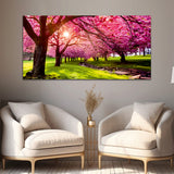 Beautiful Pink Tree Canvas Wall Painting