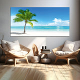 Beautiful Blue Sea with Canvas Wall Painting