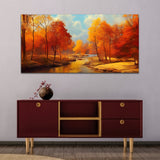 Beautiful Tree with River Canvas Wall Painting