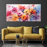 Flower Multicolor Canvas Wall Painting