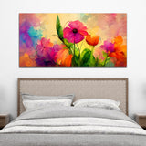 Flower Multicolor Canvas Wall Painting