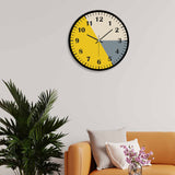 Beautiful Tricolor Shape Designe Wall Clock