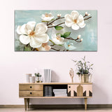 Beautiful White Flower Canvas Wall Painting