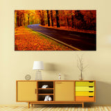 Beautiful Forest with Highway Canvas Wall Painting