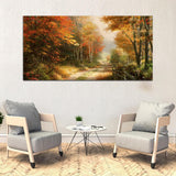 Beautiful Colorful Forest Tree Wall Painting