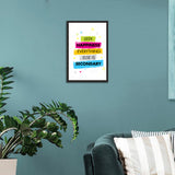 Motivational Thoughts Single Wall Frames