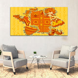 Beautiful Modern Camel Canvas Wall Painting