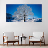 Blue Tree & Sky Canvas Wall Painting & Arts