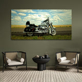 Beautiful Bick Stay outside Highway Canvas Wall Painting