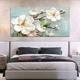 Beautiful White Flower Canvas Wall Painting