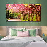 Pink Tree Canvas Wall Painting