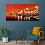 Abstract Boat Canvas Wall Painting