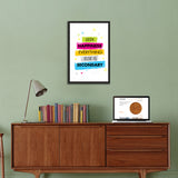Motivational Thoughts Single Wall Frames