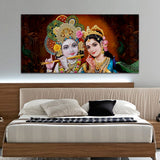 Colorful Wall Painting of Lord Radha Krishna