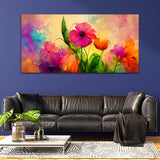 Flower Multicolor Canvas Wall Painting