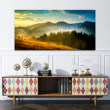 Beautiful Green Mountain and Forest Canvas Wall painting