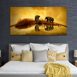 Elephant Canvas Wall Painting