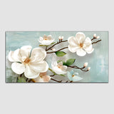 Beautiful White Flower Canvas Wall Painting