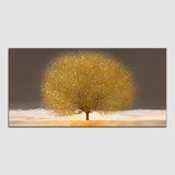 Abstract Yellow Tree Canvas Wall Painting & Art