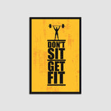 Don't Sit Get Fit Premium Single Wall Frames