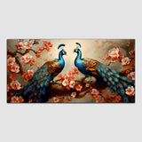 Beautiful Blue Peacock Canvas Wall Painting