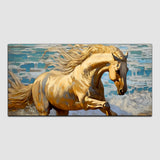 Horse Running under Water Canvas Wall Painting