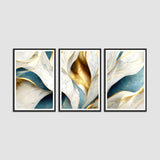 Beautiful Modern Painting With Set of 3 Wall Frames