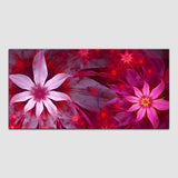 Flower Blue-Red Canvas Wall Painting