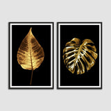 Beautiful Plant Leaf Set of 2 Wall Frames