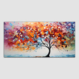 Flower Multicolor Canvas Wall Painting