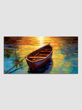 Premium Modern Boat with Water Canvas Wall Painting & Arts