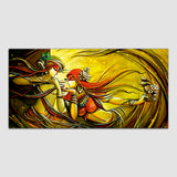 Beautiful Colorful Radha Krishna Canvas Wall Painting & Arts