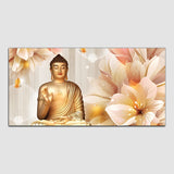 Beautiful White Buddha Canvas Wall Painting