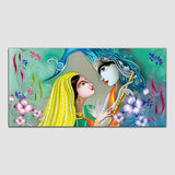 Beautiful Lord Radha Krishna Canvas Wall Painting