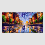 Boat & City Beautiful Canvas Wall Painting