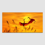 Two Birds with Sunrise Canvas Wall Painting